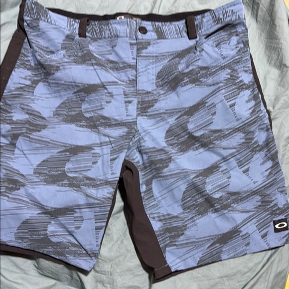 Oakley Blue and Black Shorts - Picture 1 of 7